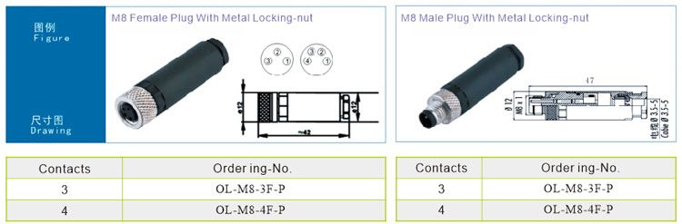 M8 circular connector