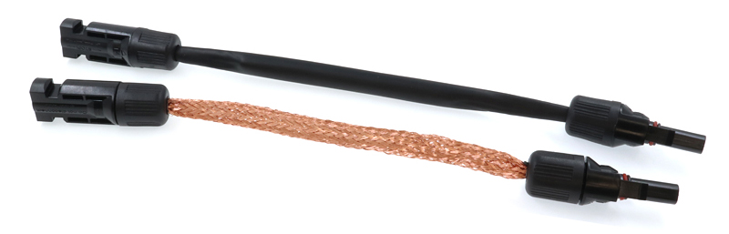 Tektrum 50ft Solar Extension Cable - UV Resistant PV Cable With M/F Connectors (2 Pack)