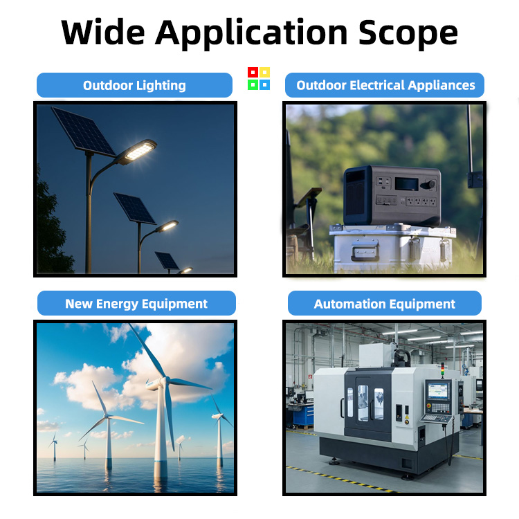 CDF-200T is used in outdoor lighting equipment, outdoor electrical equipment, new energy equipment and automation equipment