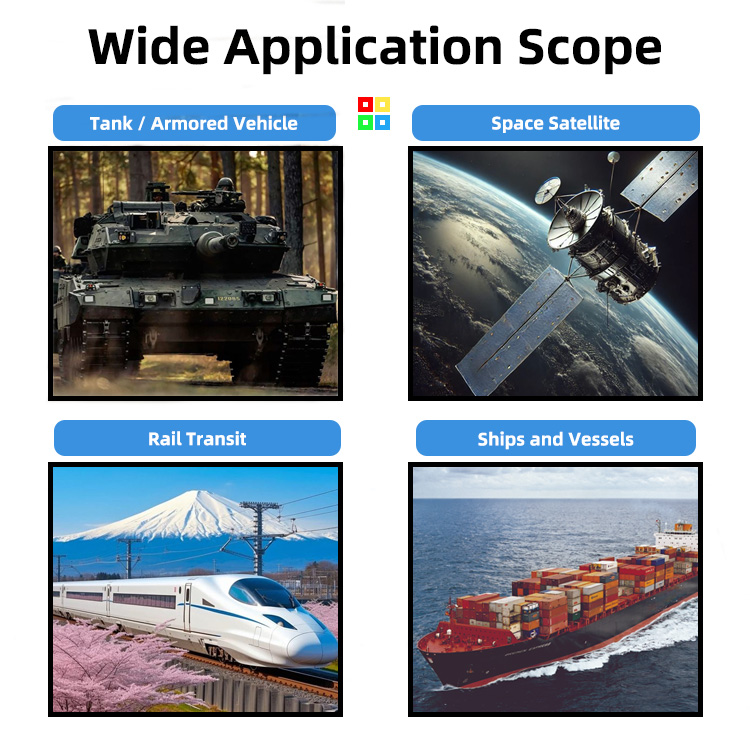 MS3116 can be applied to equipment such as ships, rail transit, aerospace satellites, tanks and armored vehicles
