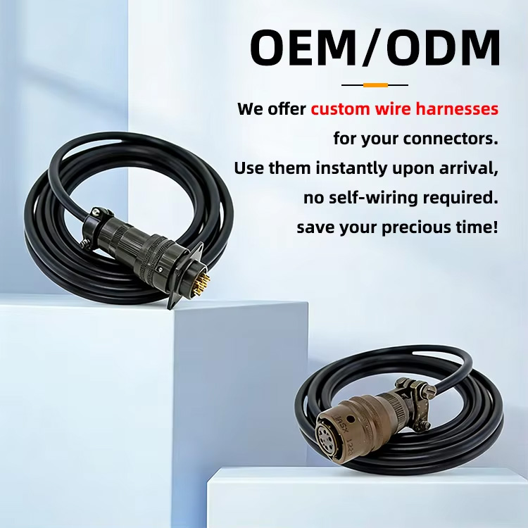 We offer custom wire harnesses for your connectors. Use them instantly upon arrivalno self-wiring required. save your precious time!