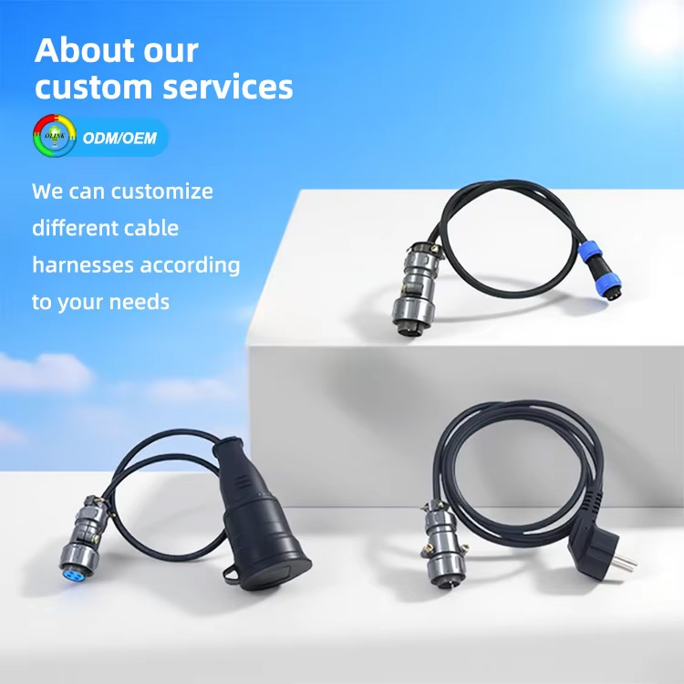 he OL-P metal connector supports customized cables according to your ideas and requirements.