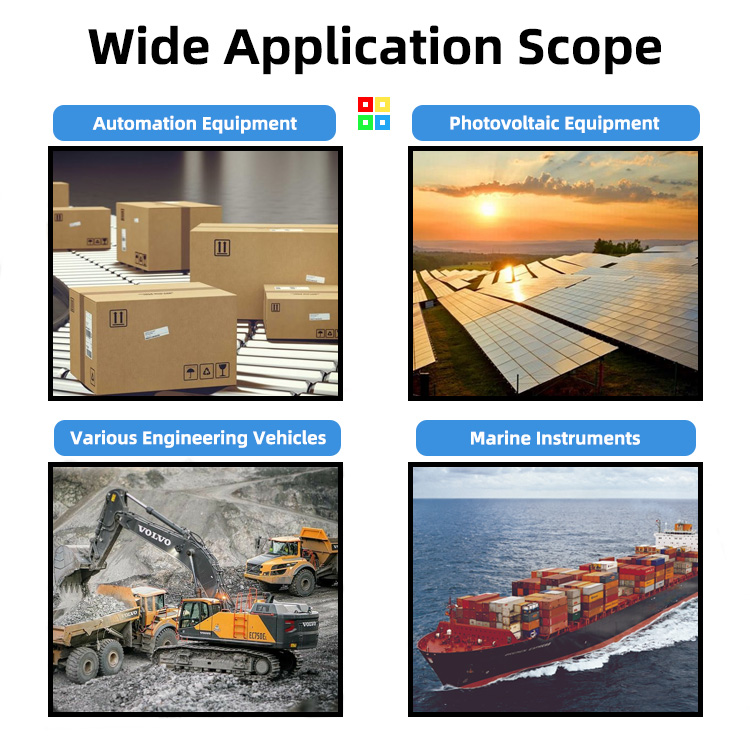 OL-YD can be used in marine instruments, various engineering vehicles, photovoltaic equipment and automated electrical equipment.