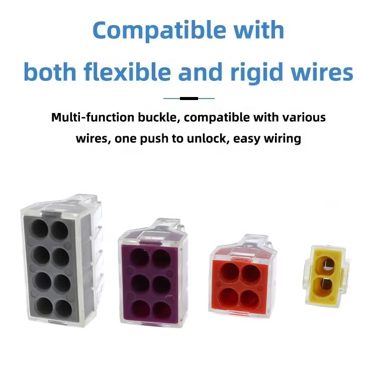 PCT-106 and PCT-606 feature multi-function buckles, compatible with various wires, one-click release, and easy wiring.
