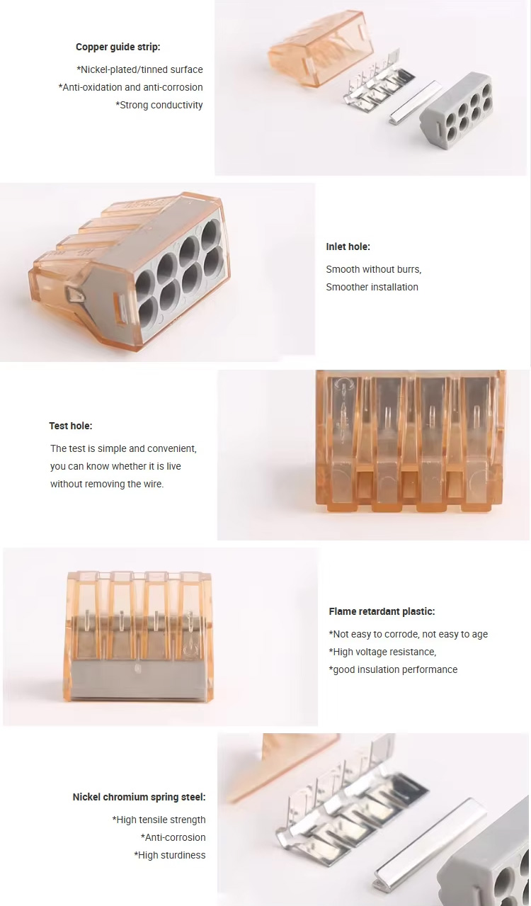 PCT-106 and PCT-606 are equipped with highly conductive, oxidation-resistant and corrosion-resistant copper busbars. The air intake holes are smooth and burr-free for easier installation, and the test holes allow voltage detection without disconnecting the wires.