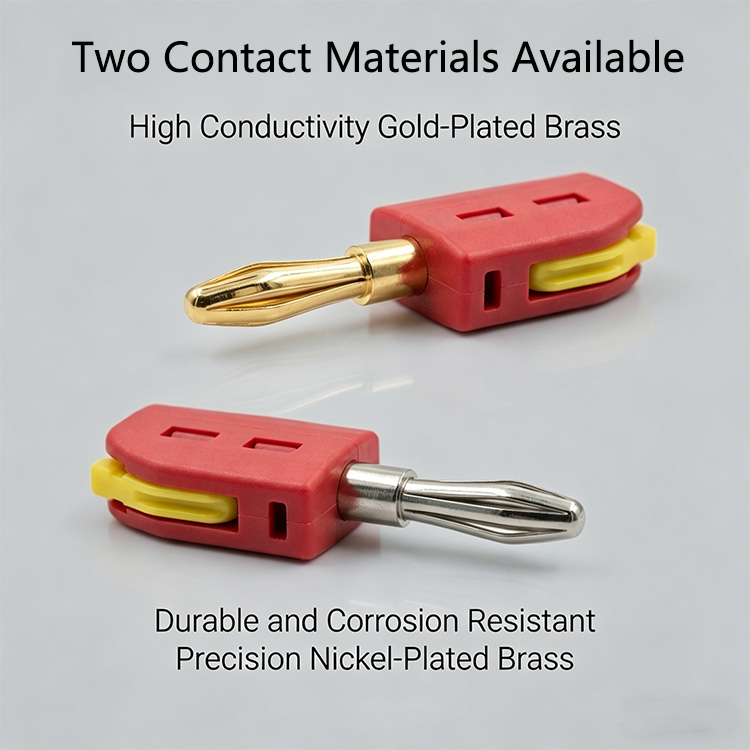 KC-211 offers optional gold-plated brass or nickel-plated brass contacts.