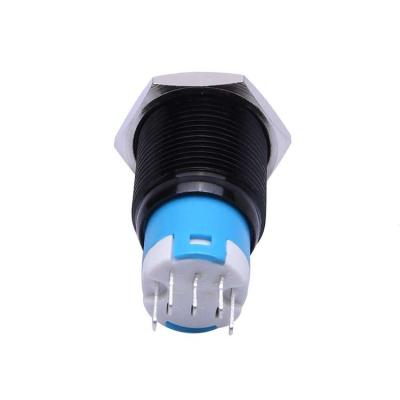 16mm 120v waterproof momentary stainless steel push button switch