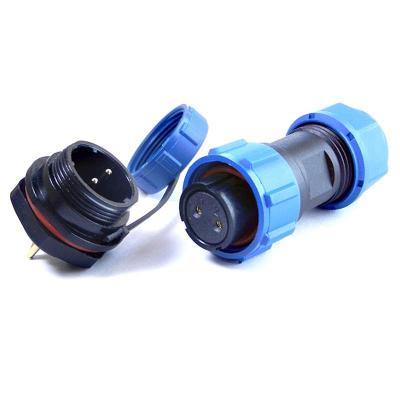 IP67 Plastic WWateproof Cable Power Connector