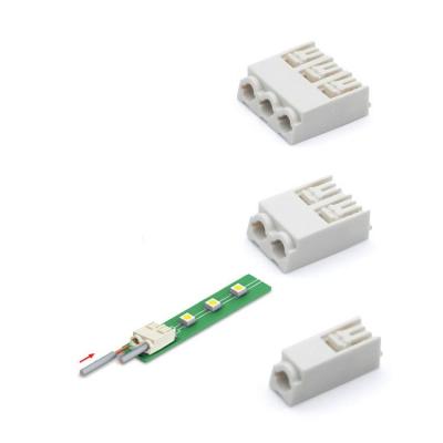 Electronic lighting smd single wire connector for led
