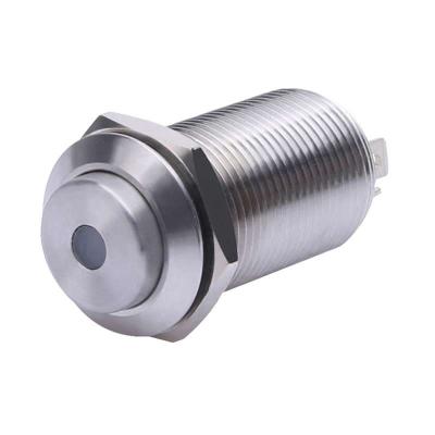 Self locking push button switch