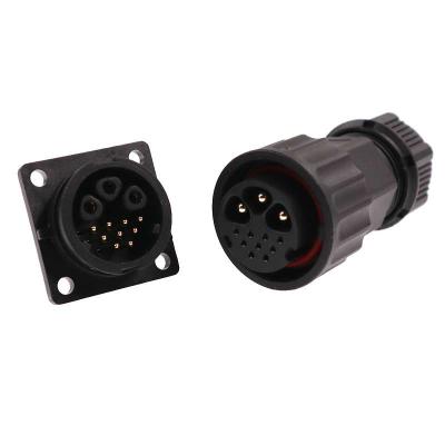 12 pin M20 panel mount waterproof electrical connector