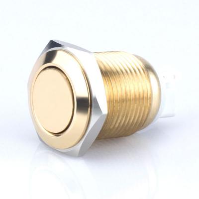 12 volt 16mm waterproof momentary push button switch stainless