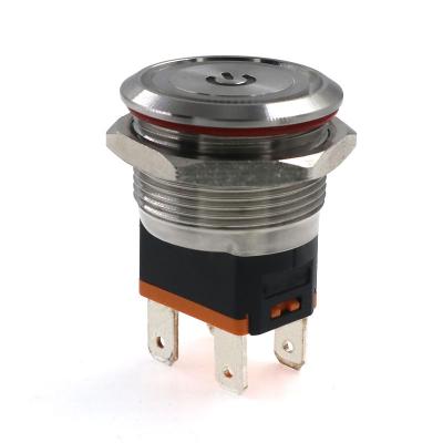 metal push button switch 22mm 2NO 15A High Current momentary