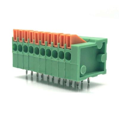 2.54mm pitch PCB Spring Terminal Blocks 2way electrical connector