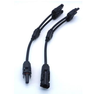 MC4 2 To 1 Y Branch Connector 1000V With Cable Solar Connectors