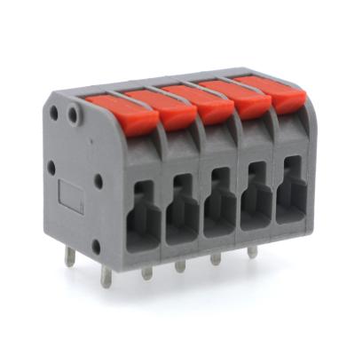 Screwless Terminal Blocks Chinese Factory 5mm Pitch PCB Spring Terminal Block