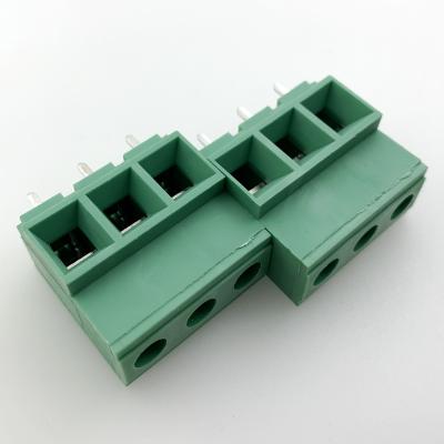 3 pole 8 awg quick release pcb mount terminal block pa66