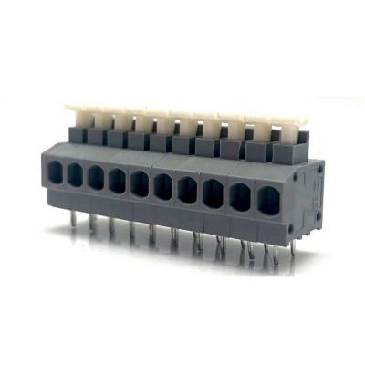 Spring loaded terminal blocks