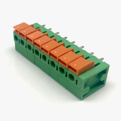 142V-5.08mm low voltage dc green color terminal block