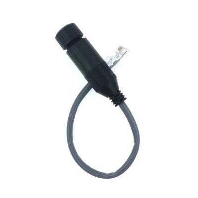 M16 IP65 With wire network cable RJ45 waterproof connector