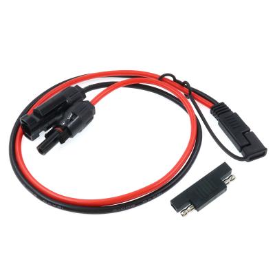 Sae to Solar PV Extension Cable 12AWG With Reverser Polarity Adapter