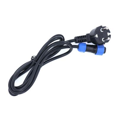 SD16-3P male cable plug with 1.5m AC power plug 0.75sqmm