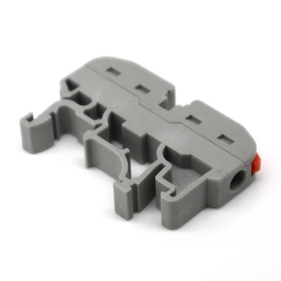 Electrical Compact Push-in Connector for LED with Universal Spring DIN Rail