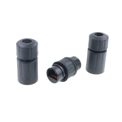 Customizable IP68 RJ45 connector RJ 45 PBT Material