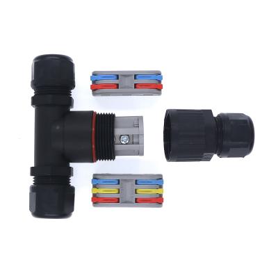 Waterproof 450V 32A IP68 3pin 5pin T Type watertight cable connector