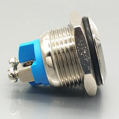 16mm Screw Small Alarm Flat 24 Volt Push Button Switch