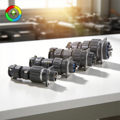 Circular Mental  Aviation Connector