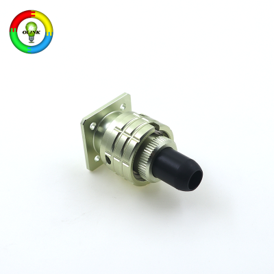 Mil Spec Industrial Metal Compact Mini Circular Straight Plug Bayonet 250V 4 Pin Connector