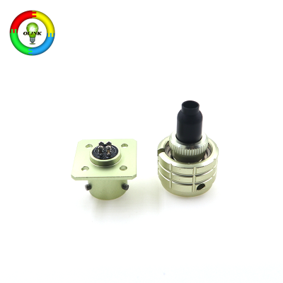 AC/DC Adapter 250V 1.5A-3.7A IP55 Silver-Plated Contacts Aluminum Alloy Housing Round Male/Female Quick Connector