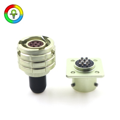 Industrial Aviation-Style Round Metal DC Power 12V/36V/72V Lock Male End 4Pin AMP Battery Connector