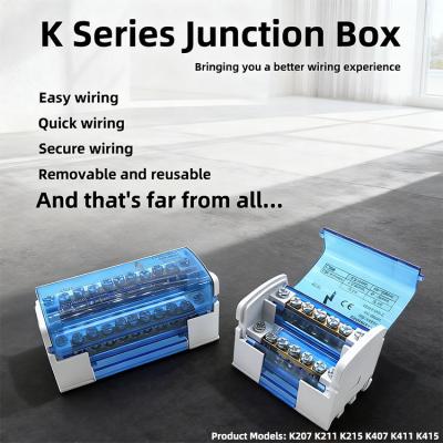 K-series Rail-Mounted Screw Terminal Block