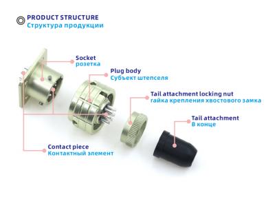 OHS Series Russian Mil Industrial Compact Mini Circular Bayonet 4Pin Male/Female Connector AC/DC Power for Quick Connects