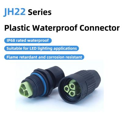 JH22 Dc Led Outdoor Power Lighting 250V IP68 Waterproof Adapter Connector