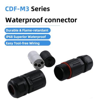 CDF-M3 Electric cable waterproof connector IP68 mini 2 pin