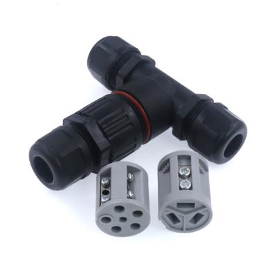 CDF-200T 450V 32A Waterproof IP68 High-Level T-Type Bayonet Connection Outdoor Power Electrical Connector 3P/5P